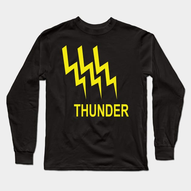 Thunder T-Shirt Long Sleeve T-Shirt by WQ10